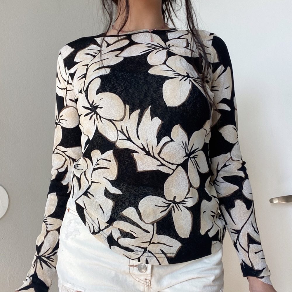 Sheer knit top